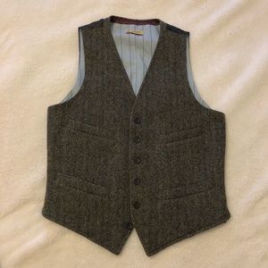 Wool Herringbone Vest